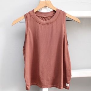 Vuori Energy Terracotta High Neck Top Size